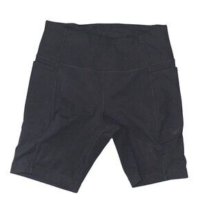 Mondetta Womens Black High-Waisted Biker Shorts M